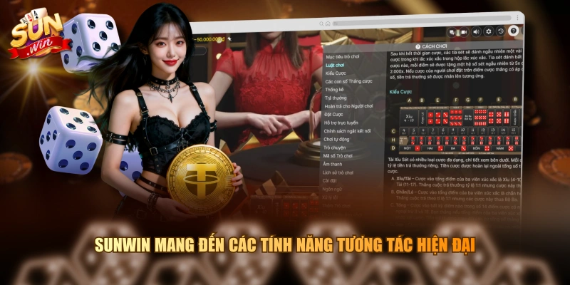 SUNWIN mang đến các tính năng tương tác hiện đại